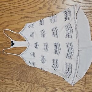 Express Sequin Embelished  Boho spaghetti strap top XS